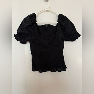Madewell black off the shoulder top size small